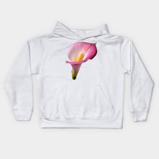 Pink Calla Lily art print Kids Hoodie